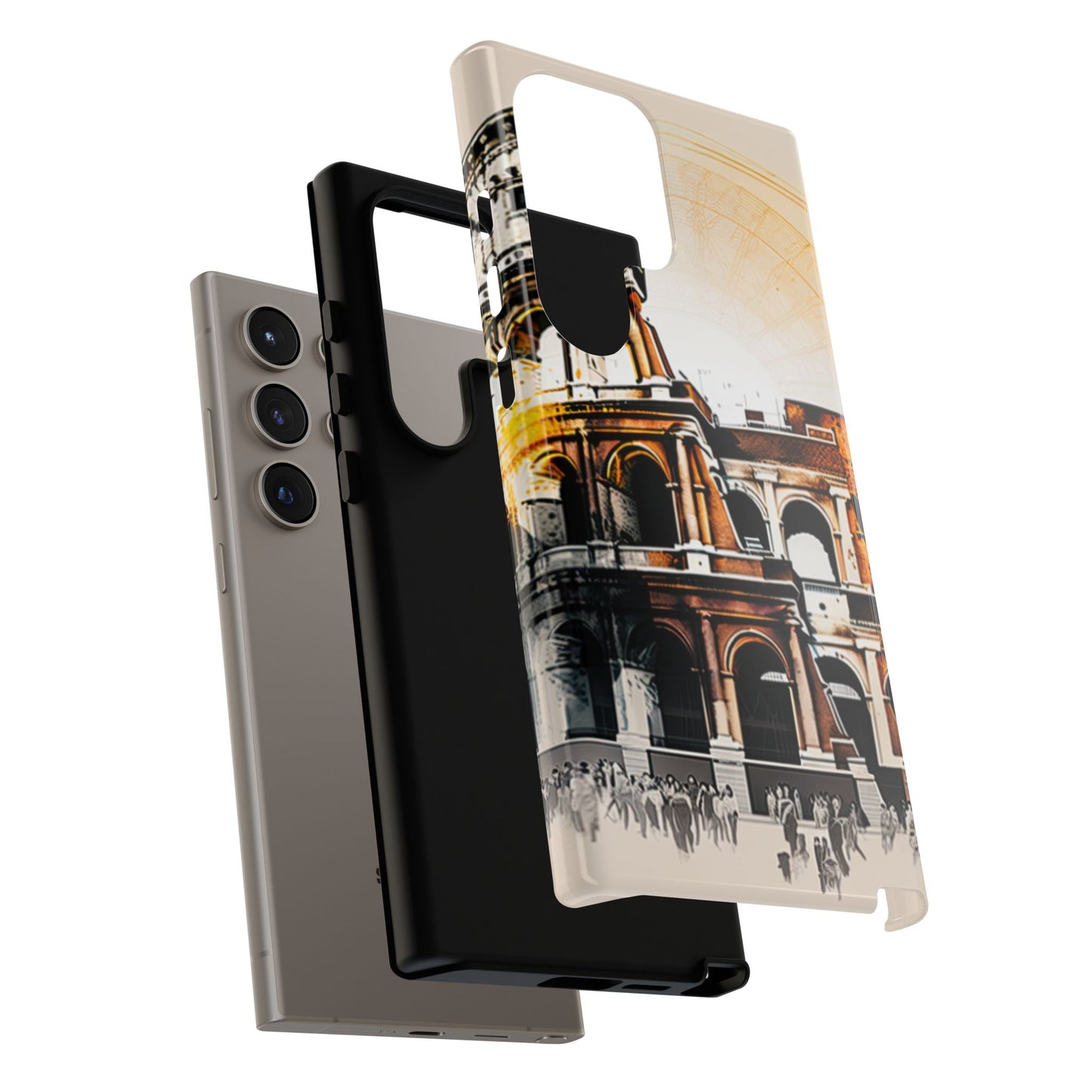 Rome Colosseum Samsung Galaxy Case - Historic Landmark Artwork with Italian Flair - BOGO Cases