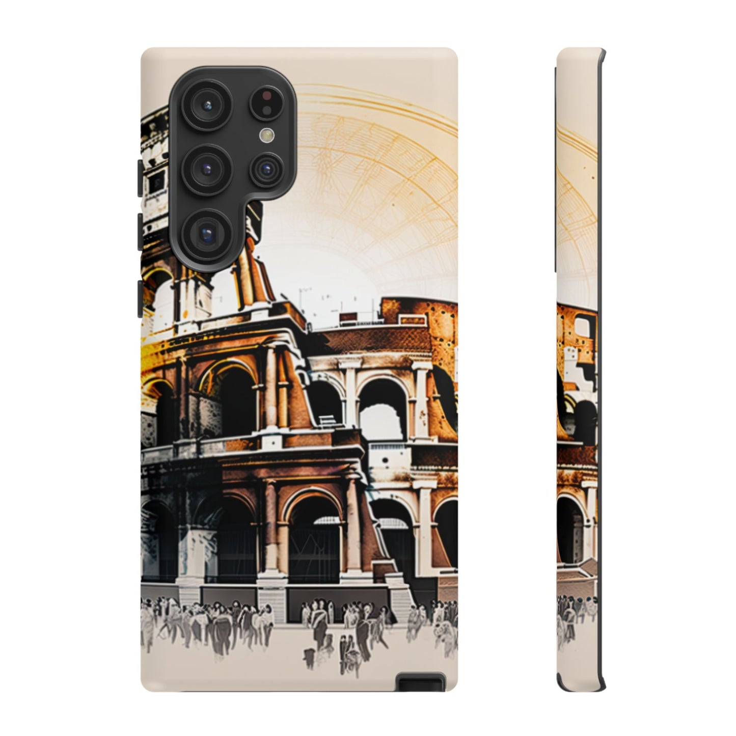 Rome Colosseum Samsung Galaxy Case - Historic Landmark Artwork with Italian Flair - BOGO Cases