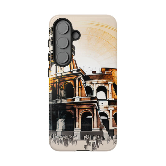 Rome Colosseum Samsung Galaxy Case - Historic Landmark Artwork with Italian Flair - BOGO Cases