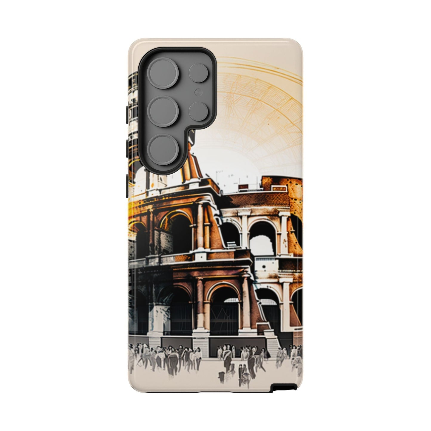 Rome Colosseum Samsung Galaxy Case - Historic Landmark Artwork with Italian Flair - BOGO Cases