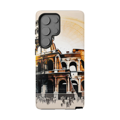 Rome Colosseum Samsung Galaxy Case - Historic Landmark Artwork with Italian Flair - BOGO Cases
