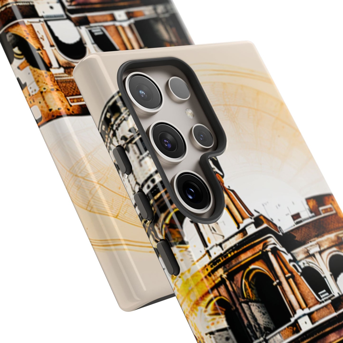 Rome Colosseum Samsung Galaxy Case - Historic Landmark Artwork with Italian Flair - BOGO Cases