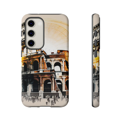 Rome Colosseum Samsung Galaxy Case - Historic Landmark Artwork with Italian Flair - BOGO Cases