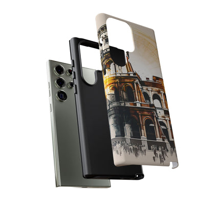 Rome Colosseum Samsung Galaxy Case - Historic Landmark Artwork with Italian Flair - BOGO Cases