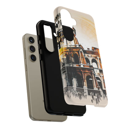 Rome Colosseum Samsung Galaxy Case - Historic Landmark Artwork with Italian Flair - BOGO Cases