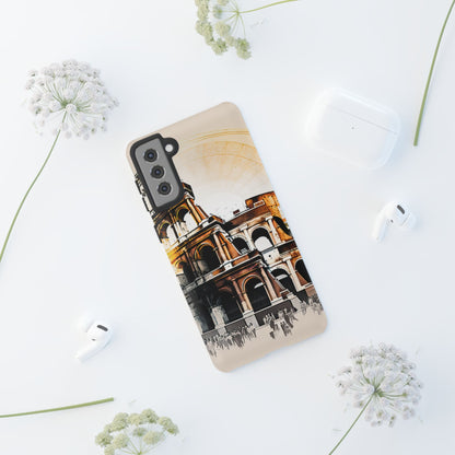 Rome Colosseum Samsung Galaxy Case - Historic Landmark Artwork with Italian Flair - BOGO Cases