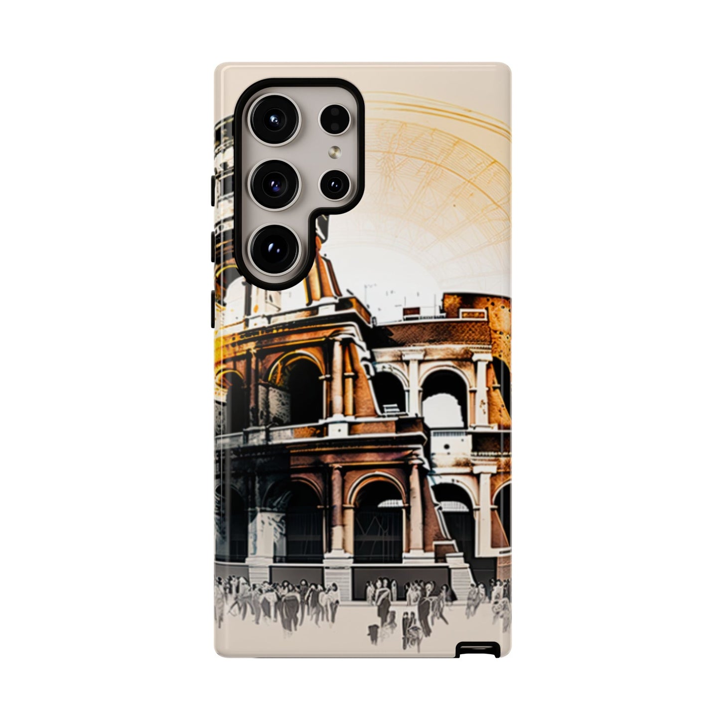 Rome Colosseum Samsung Galaxy Case - Historic Landmark Artwork with Italian Flair - BOGO Cases