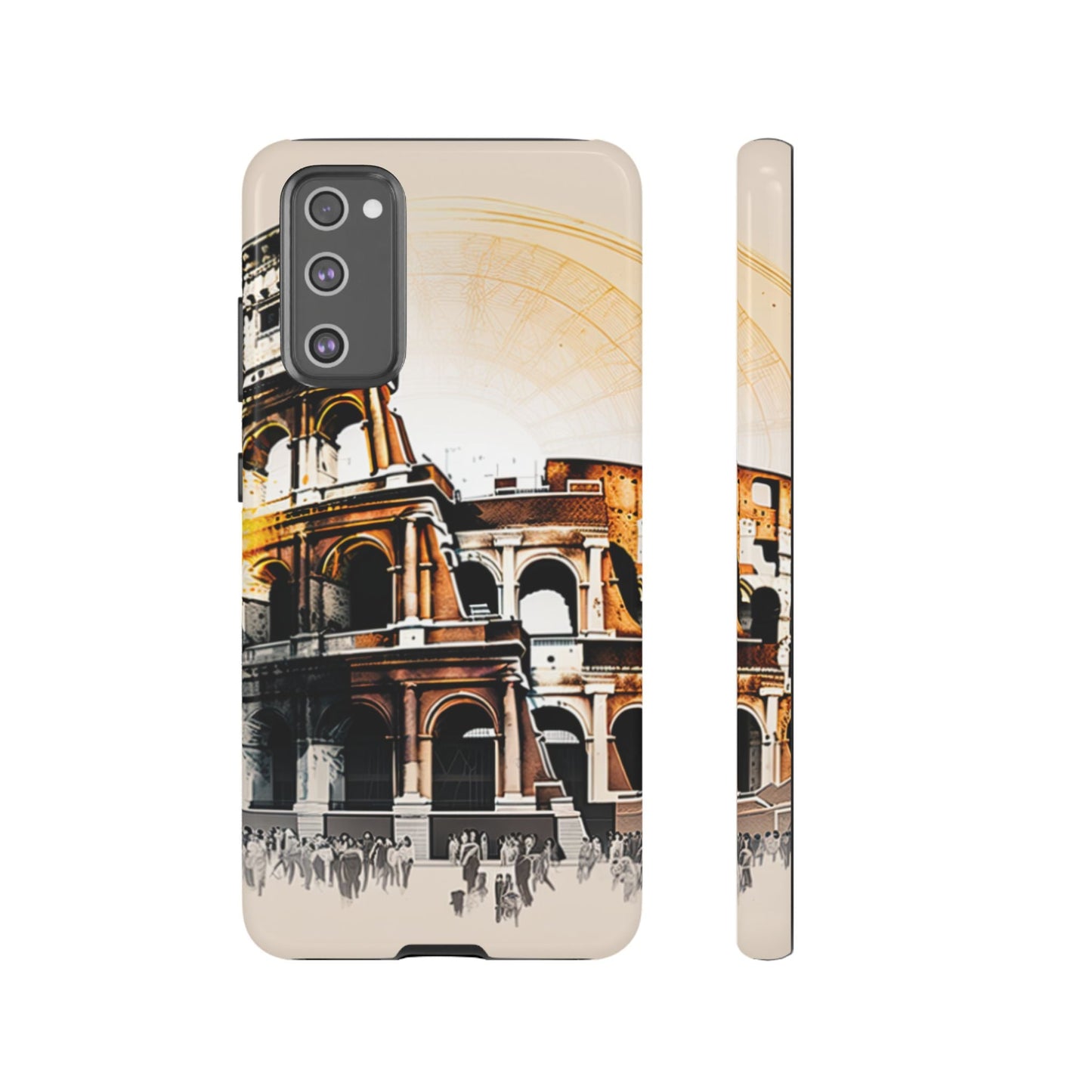 Rome Colosseum Samsung Galaxy Case - Historic Landmark Artwork with Italian Flair - BOGO Cases