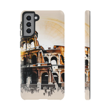 Rome Colosseum Samsung Galaxy Case - Historic Landmark Artwork with Italian Flair - BOGO Cases