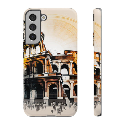 Rome Colosseum Samsung Galaxy Case - Historic Landmark Artwork with Italian Flair - BOGO Cases