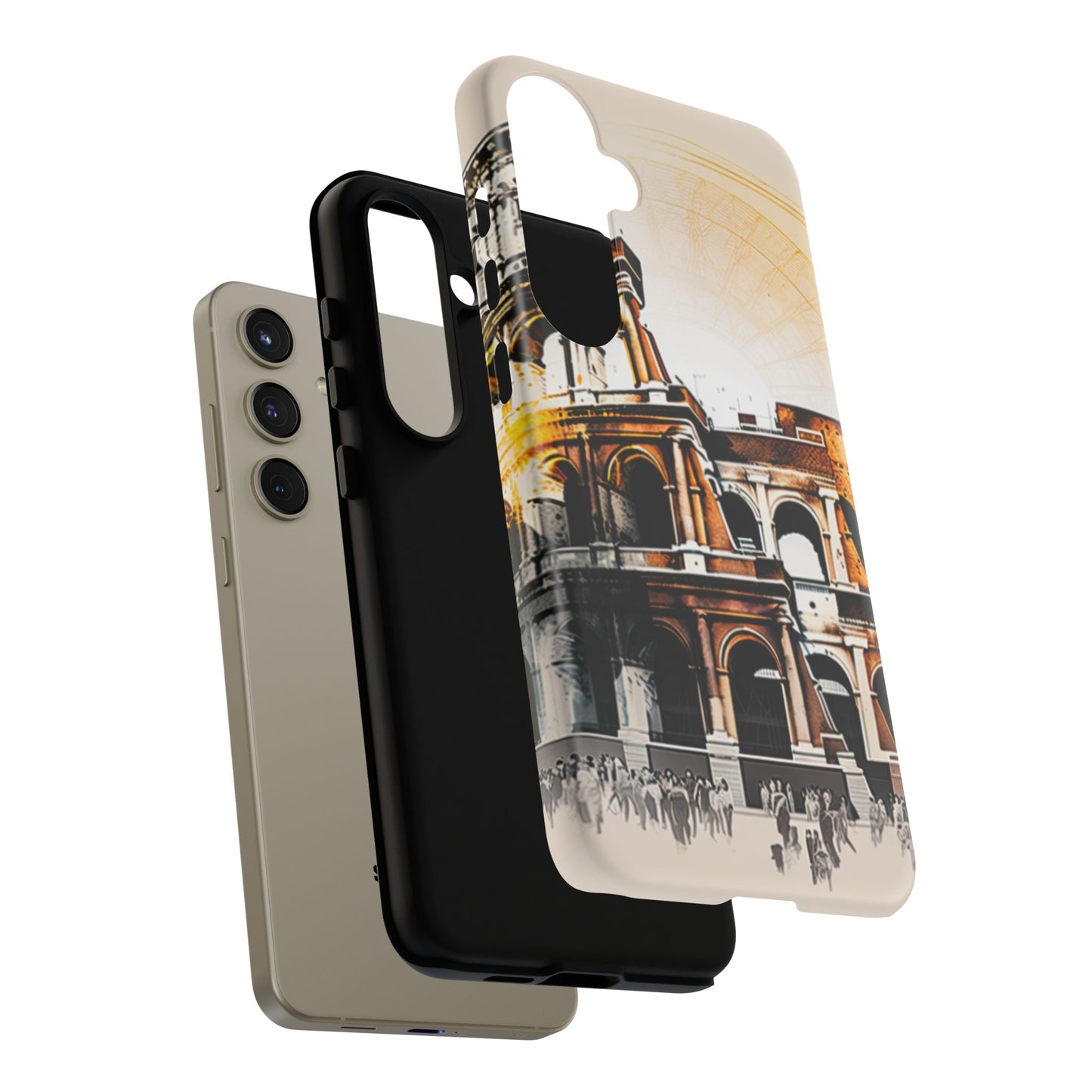 Rome Colosseum Samsung Galaxy Case - Historic Landmark Artwork with Italian Flair - BOGO Cases