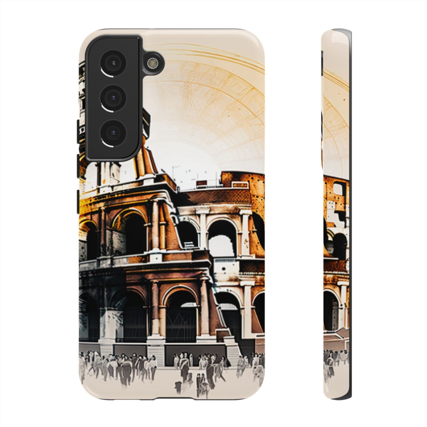 Rome Colosseum Samsung Galaxy Case - Historic Landmark Artwork with Italian Flair - BOGO Cases