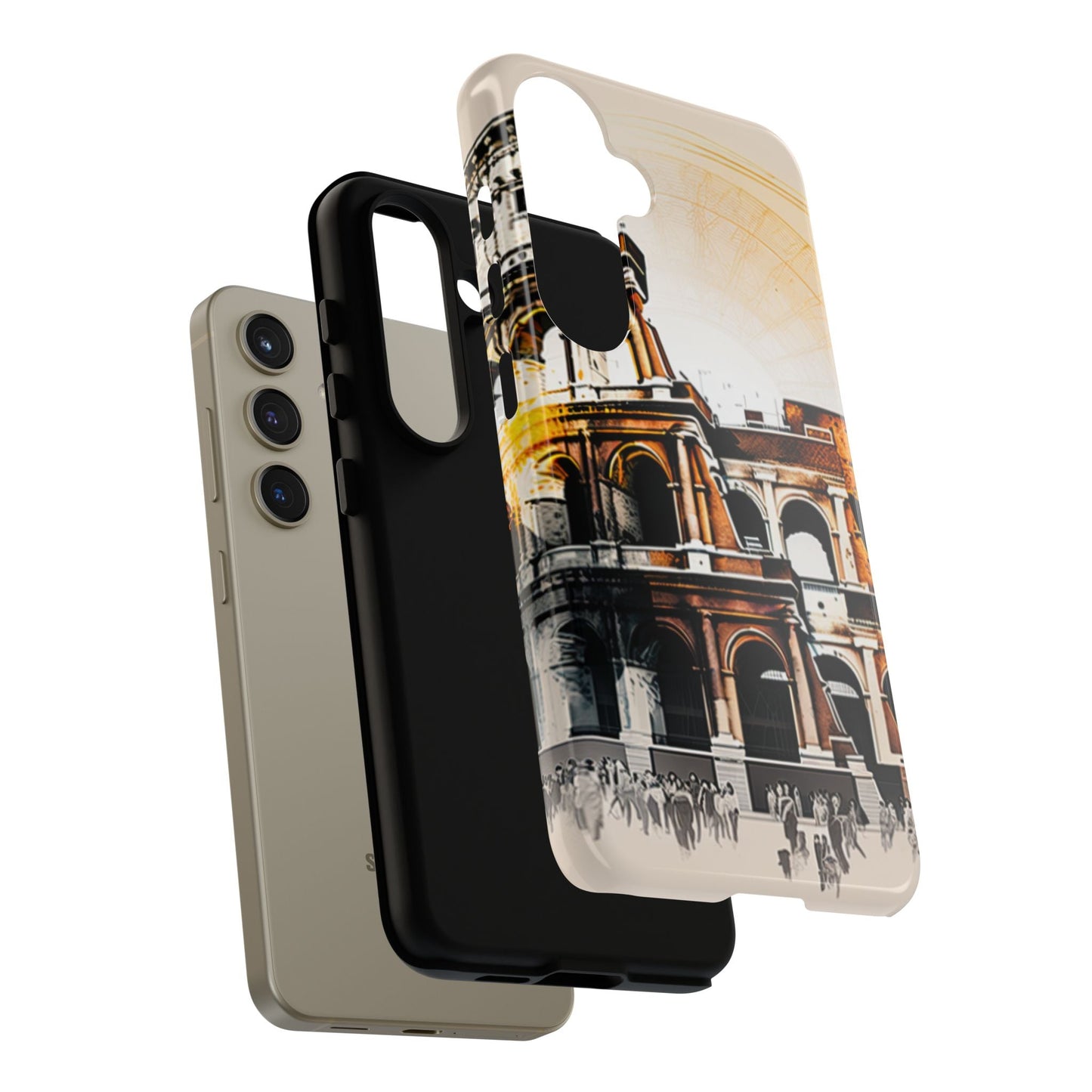 Rome Colosseum Samsung Galaxy Case - Historic Landmark Artwork with Italian Flair - BOGO Cases