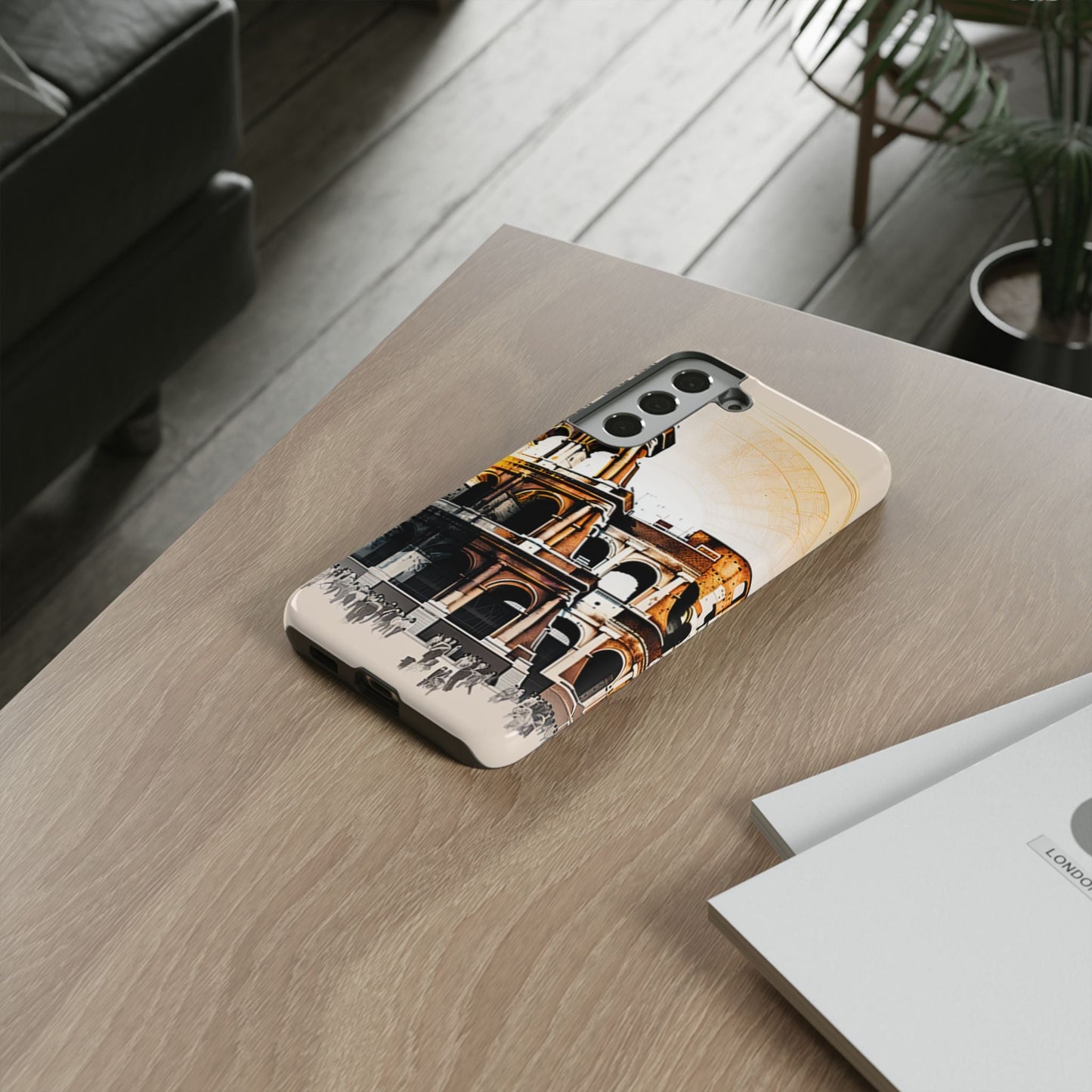 Rome Colosseum Samsung Galaxy Case - Historic Landmark Artwork with Italian Flair - BOGO Cases