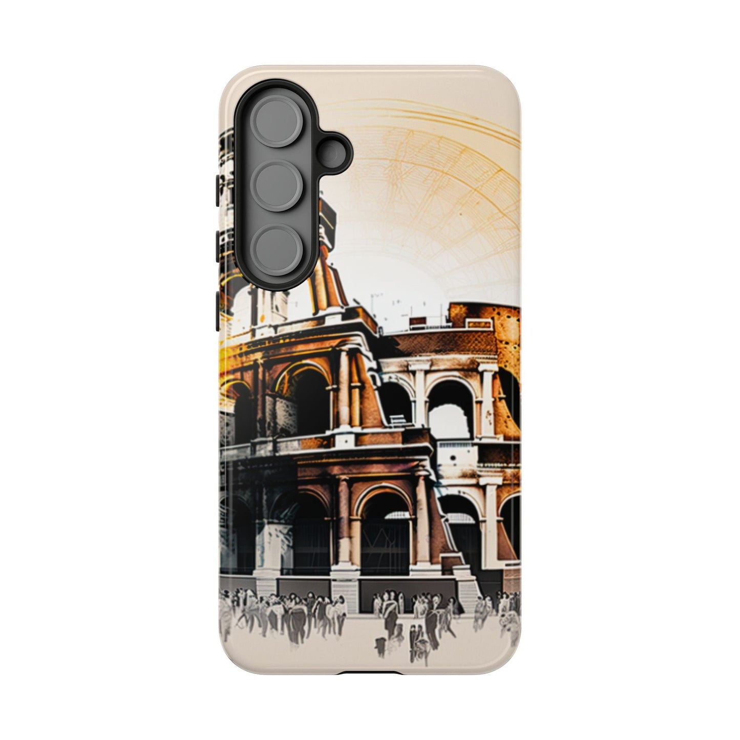 Rome Colosseum Samsung Galaxy Case - Historic Landmark Artwork with Italian Flair - BOGO Cases