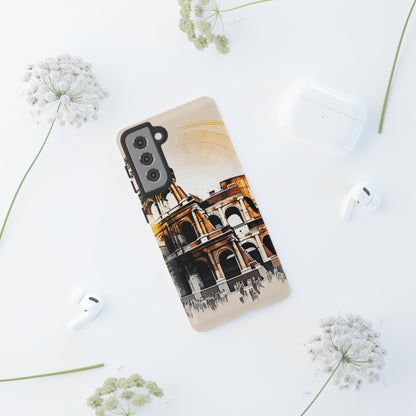 Rome Colosseum Samsung Galaxy Case - Historic Landmark Artwork with Italian Flair - BOGO Cases