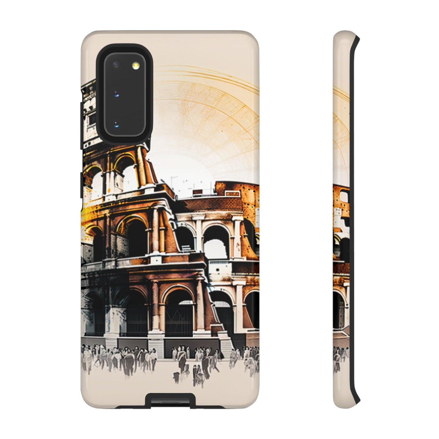 Rome Colosseum Samsung Galaxy Case - Historic Landmark Artwork with Italian Flair - BOGO Cases