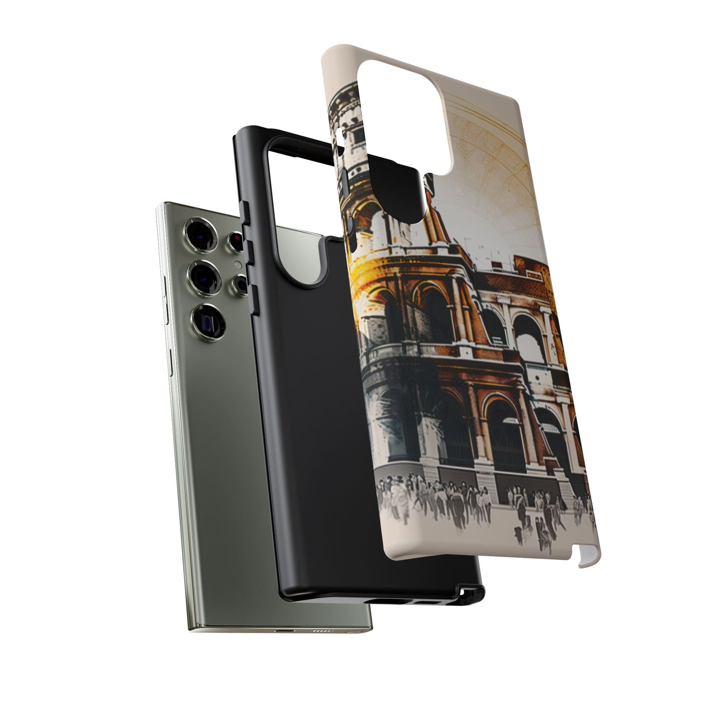 Rome Colosseum Samsung Galaxy Case - Historic Landmark Artwork with Italian Flair - BOGO Cases