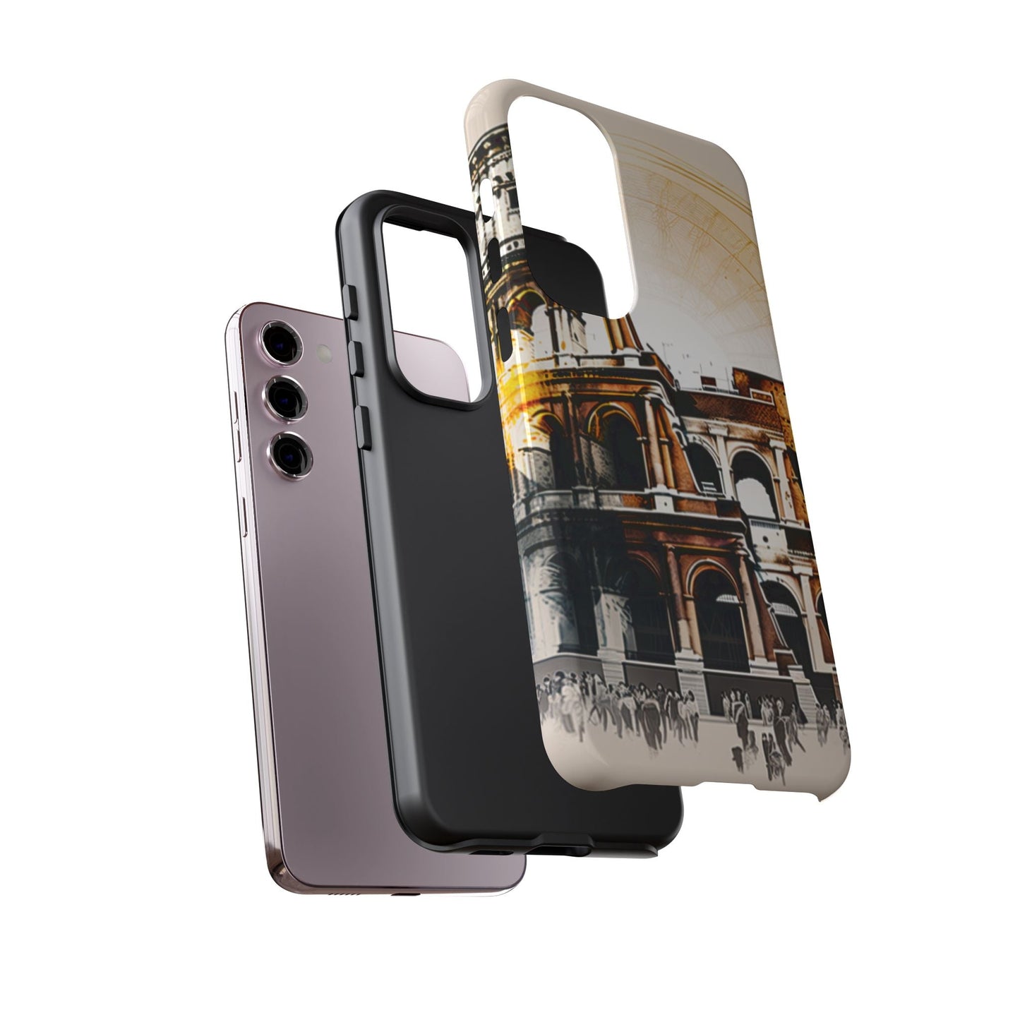 Rome Colosseum Samsung Galaxy Case - Historic Landmark Artwork with Italian Flair - BOGO Cases
