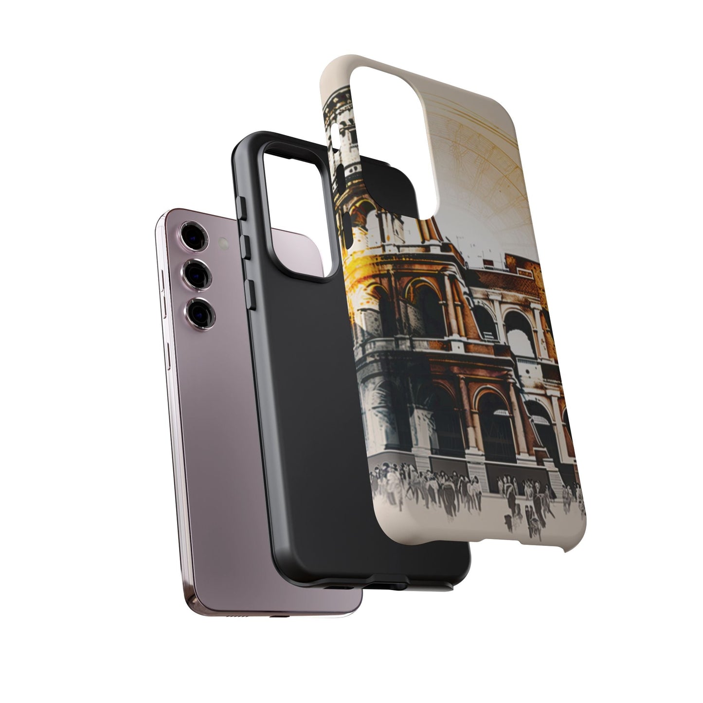 Rome Colosseum Samsung Galaxy Case - Historic Landmark Artwork with Italian Flair - BOGO Cases