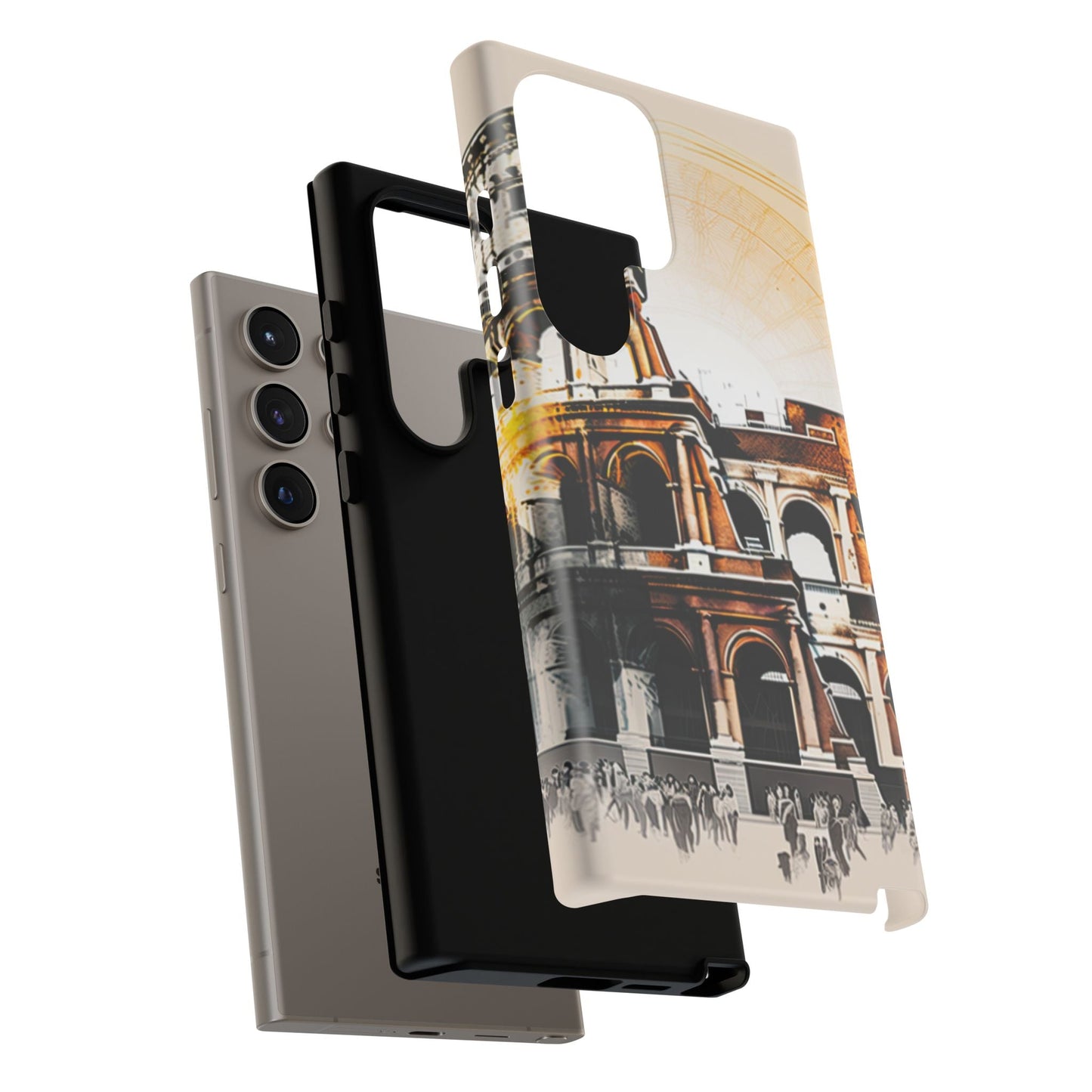 Rome Colosseum Samsung Galaxy Case - Historic Landmark Artwork with Italian Flair - BOGO Cases