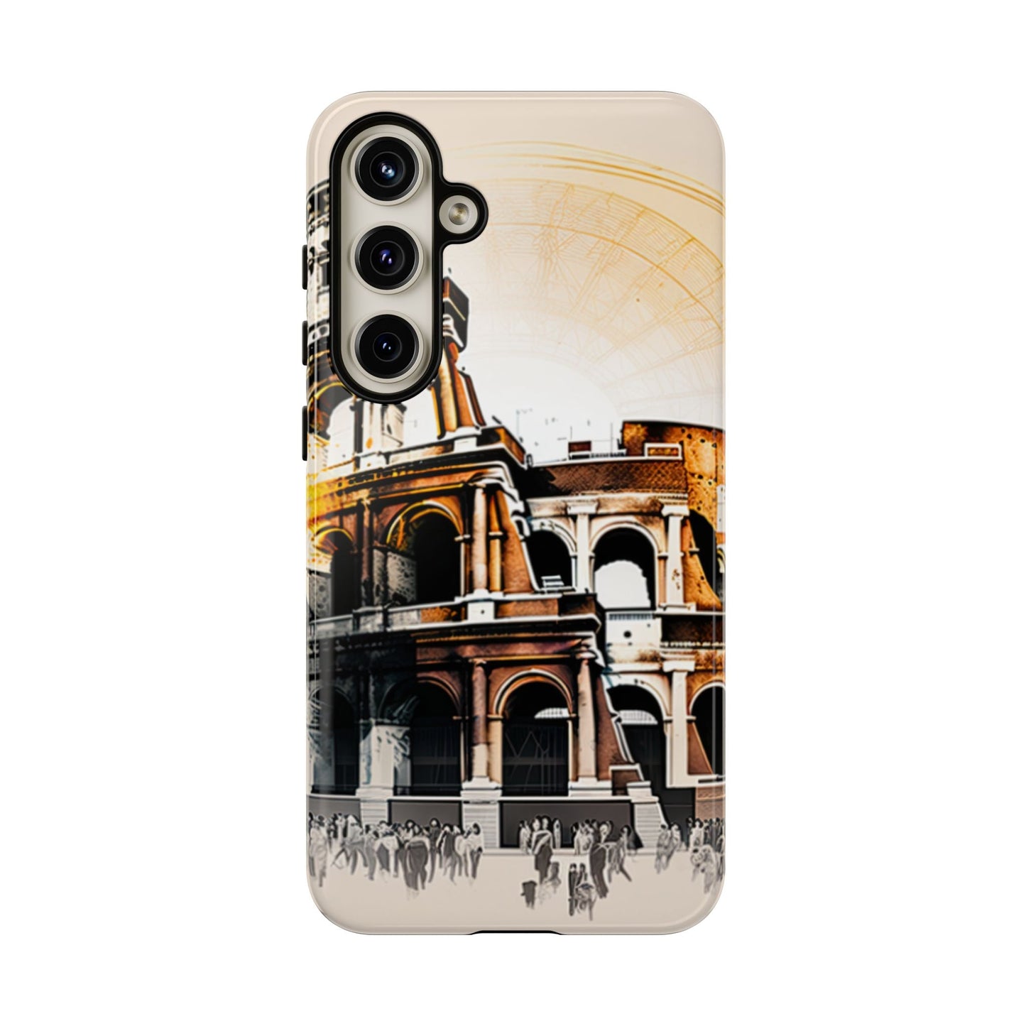Rome Colosseum Samsung Galaxy Case - Historic Landmark Artwork with Italian Flair - BOGO Cases