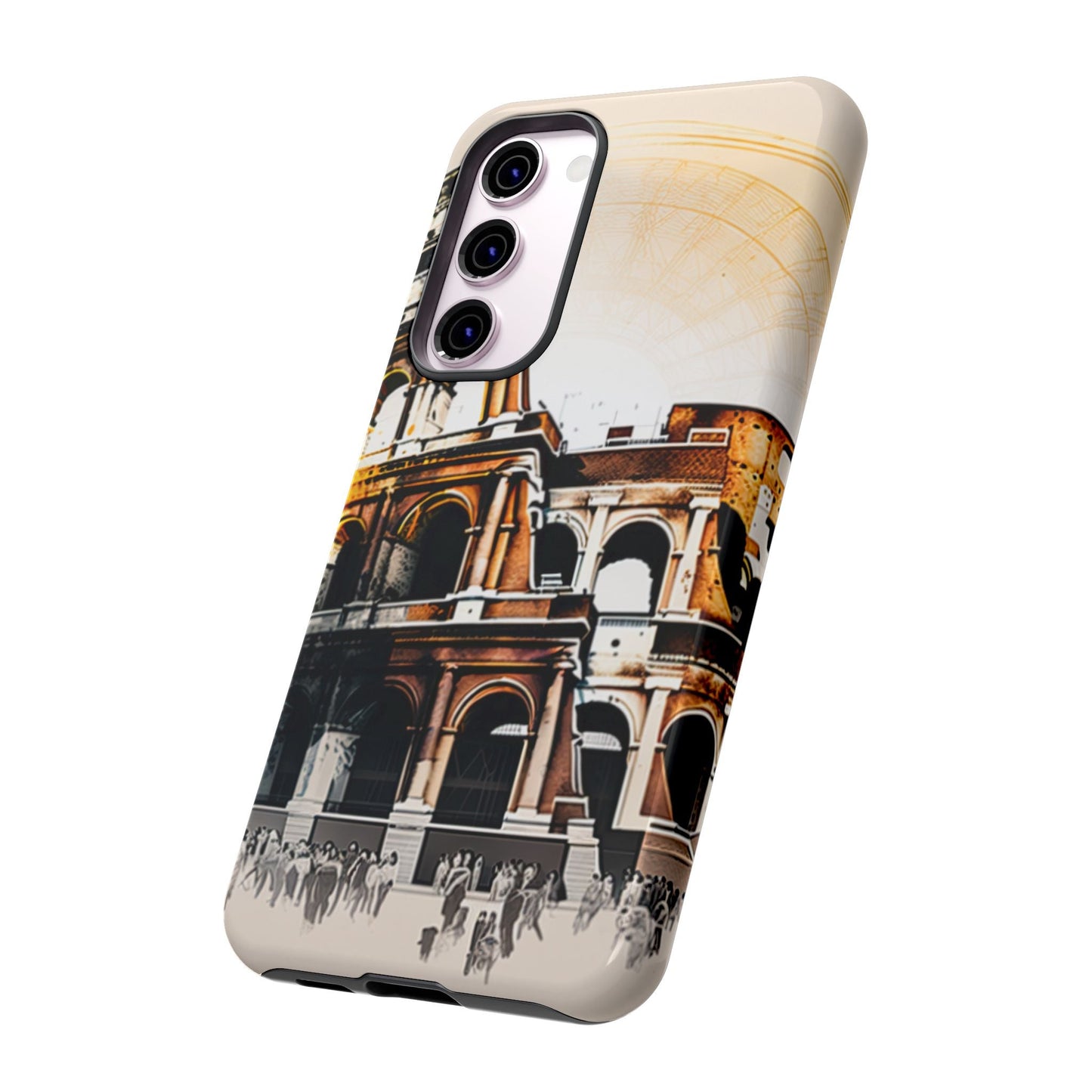 Rome Colosseum Samsung Galaxy Case - Historic Landmark Artwork with Italian Flair - BOGO Cases