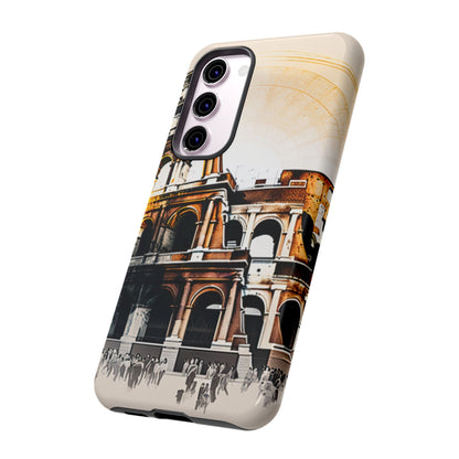 Rome Colosseum Samsung Galaxy Case - Historic Landmark Artwork with Italian Flair - BOGO Cases