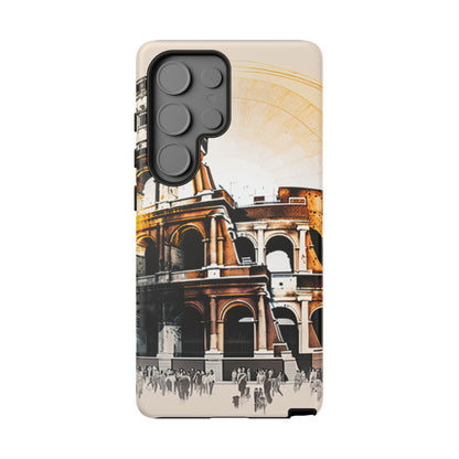 Rome Colosseum Samsung Galaxy Case - Historic Landmark Artwork with Italian Flair - BOGO Cases