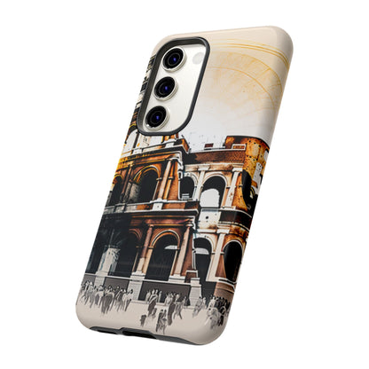 Rome Colosseum Samsung Galaxy Case - Historic Landmark Artwork with Italian Flair - BOGO Cases