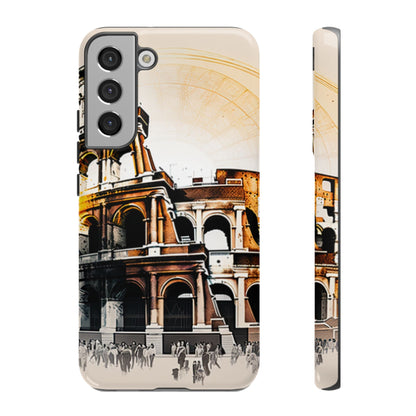 Rome Colosseum Samsung Galaxy Case - Historic Landmark Artwork with Italian Flair - BOGO Cases