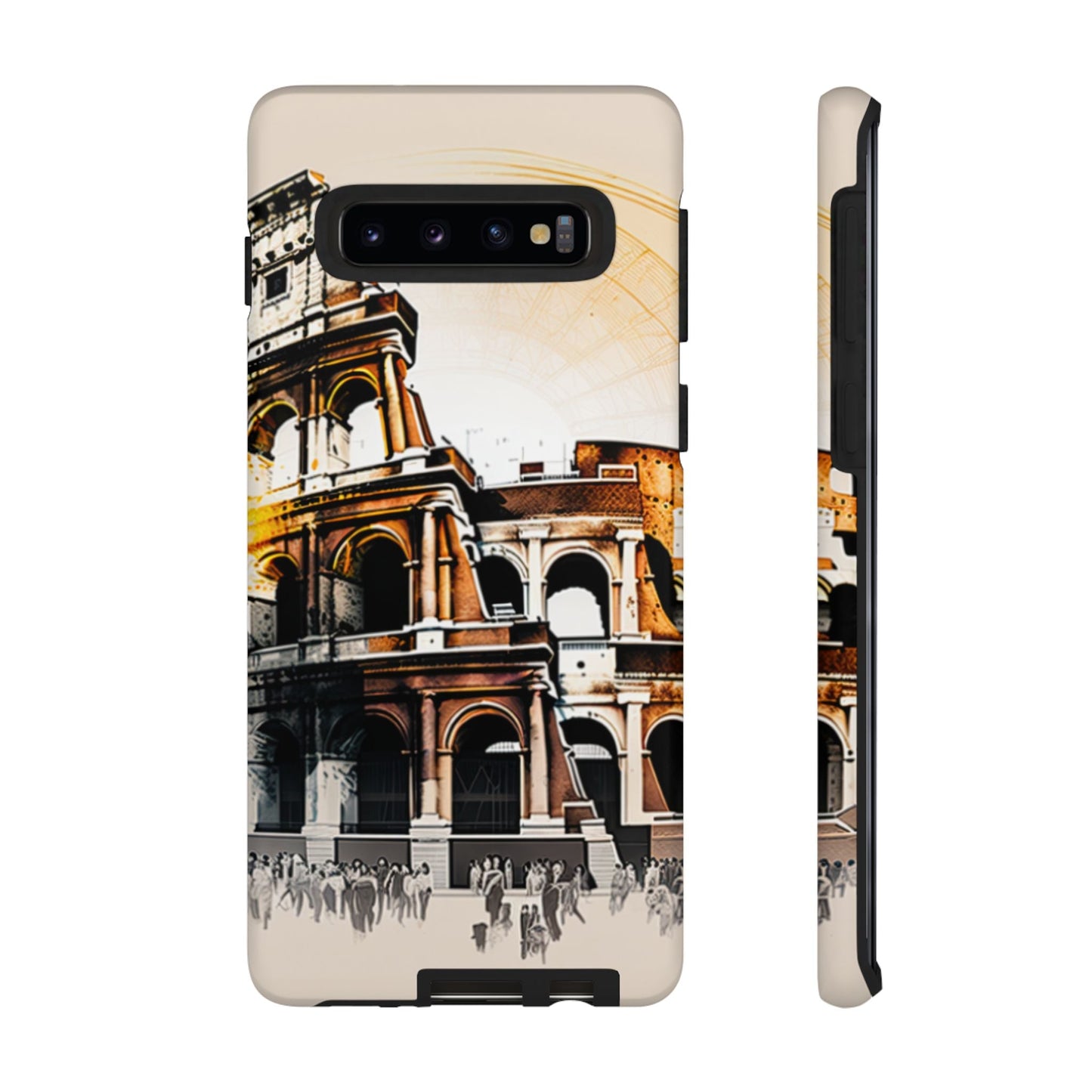 Rome Colosseum Samsung Galaxy Case - Historic Landmark Artwork with Italian Flair - BOGO Cases