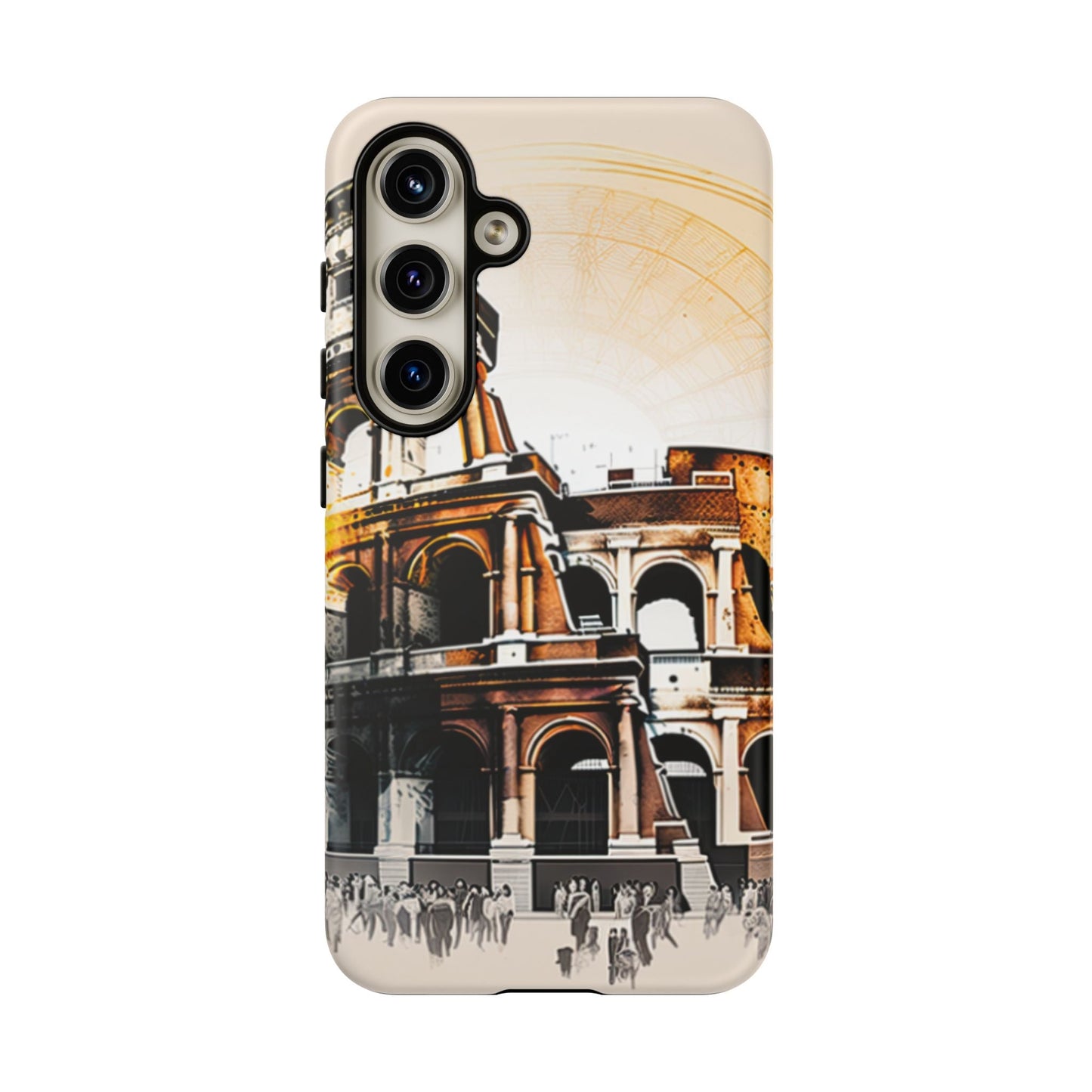 Rome Colosseum Samsung Galaxy Case - Historic Landmark Artwork with Italian Flair - BOGO Cases