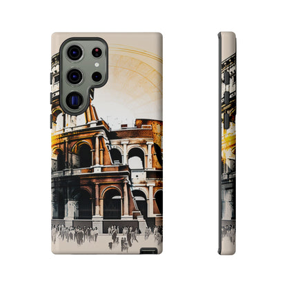 Rome Colosseum Samsung Galaxy Case - Historic Landmark Artwork with Italian Flair - BOGO Cases