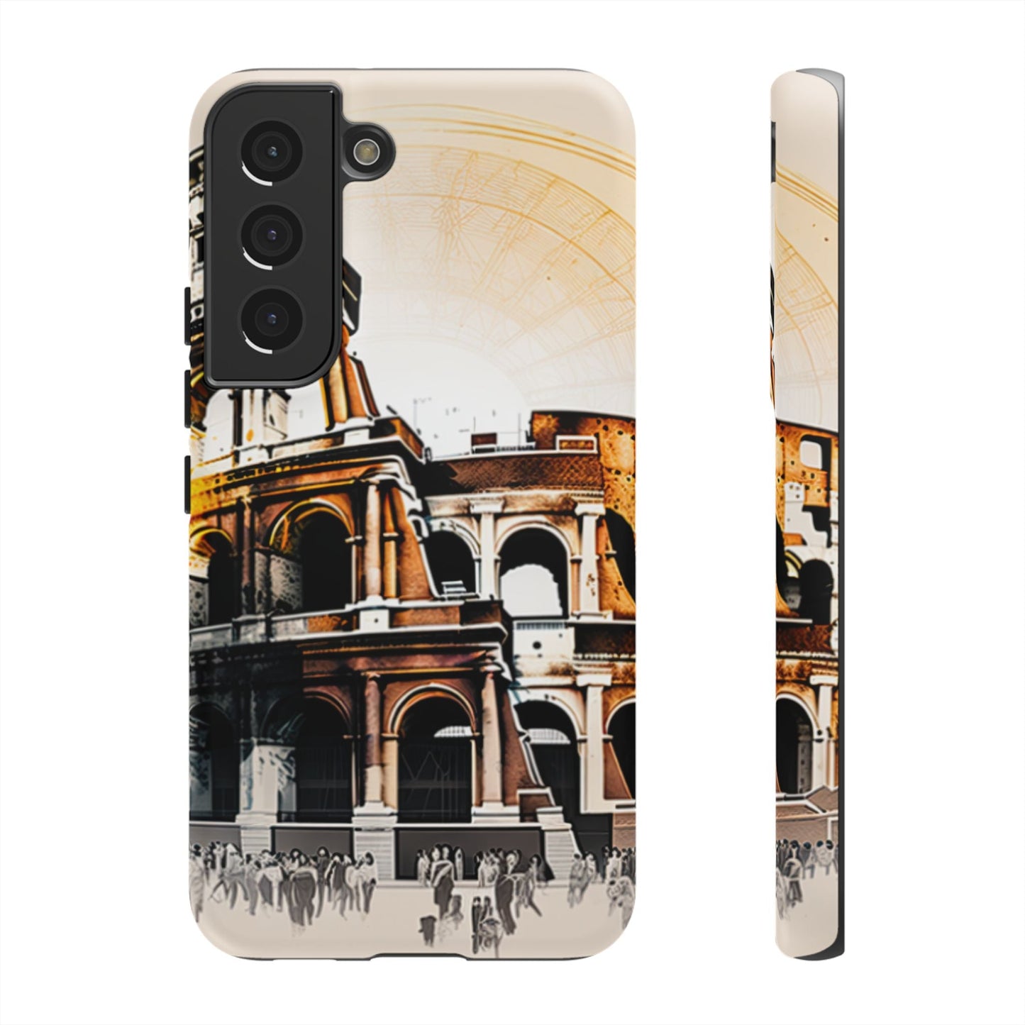 Rome Colosseum Samsung Galaxy Case - Historic Landmark Artwork with Italian Flair - BOGO Cases