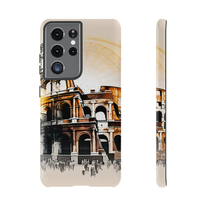 Rome Colosseum Samsung Galaxy Case - Historic Landmark Artwork with Italian Flair - BOGO Cases