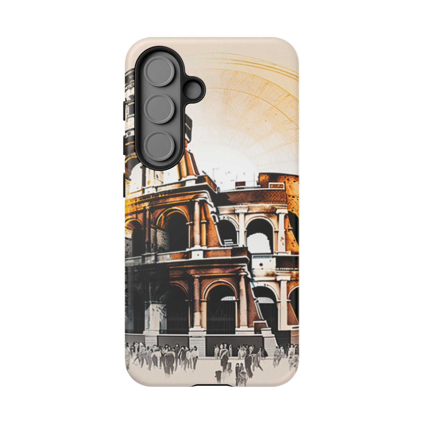 Rome Colosseum Samsung Galaxy Case - Historic Landmark Artwork with Italian Flair - BOGO Cases