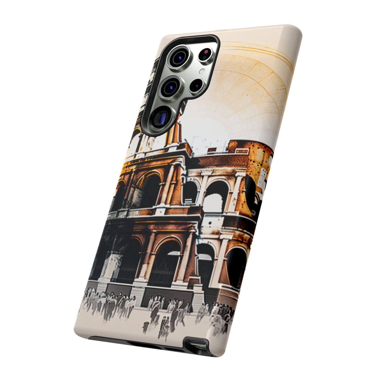 Rome Colosseum Samsung Galaxy Case - Historic Landmark Artwork with Italian Flair - BOGO Cases