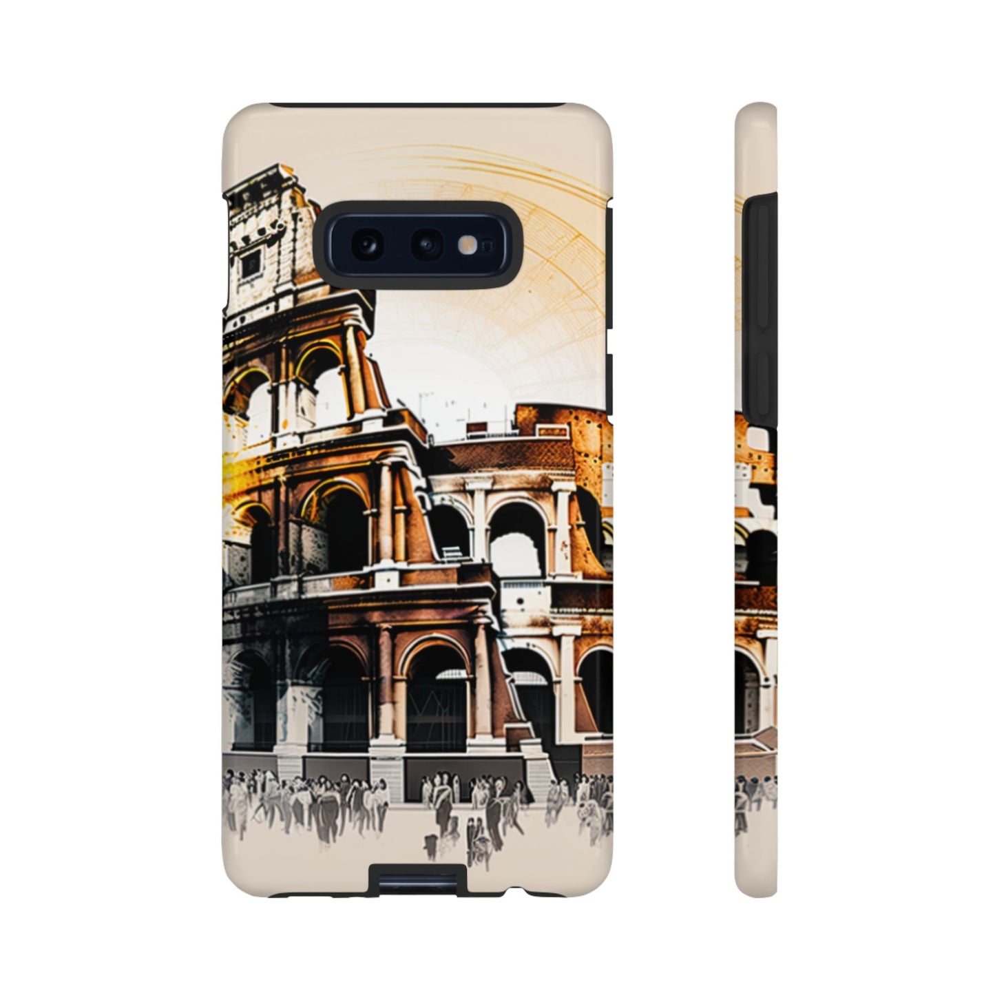 Rome Colosseum Samsung Galaxy Case - Historic Landmark Artwork with Italian Flair - BOGO Cases