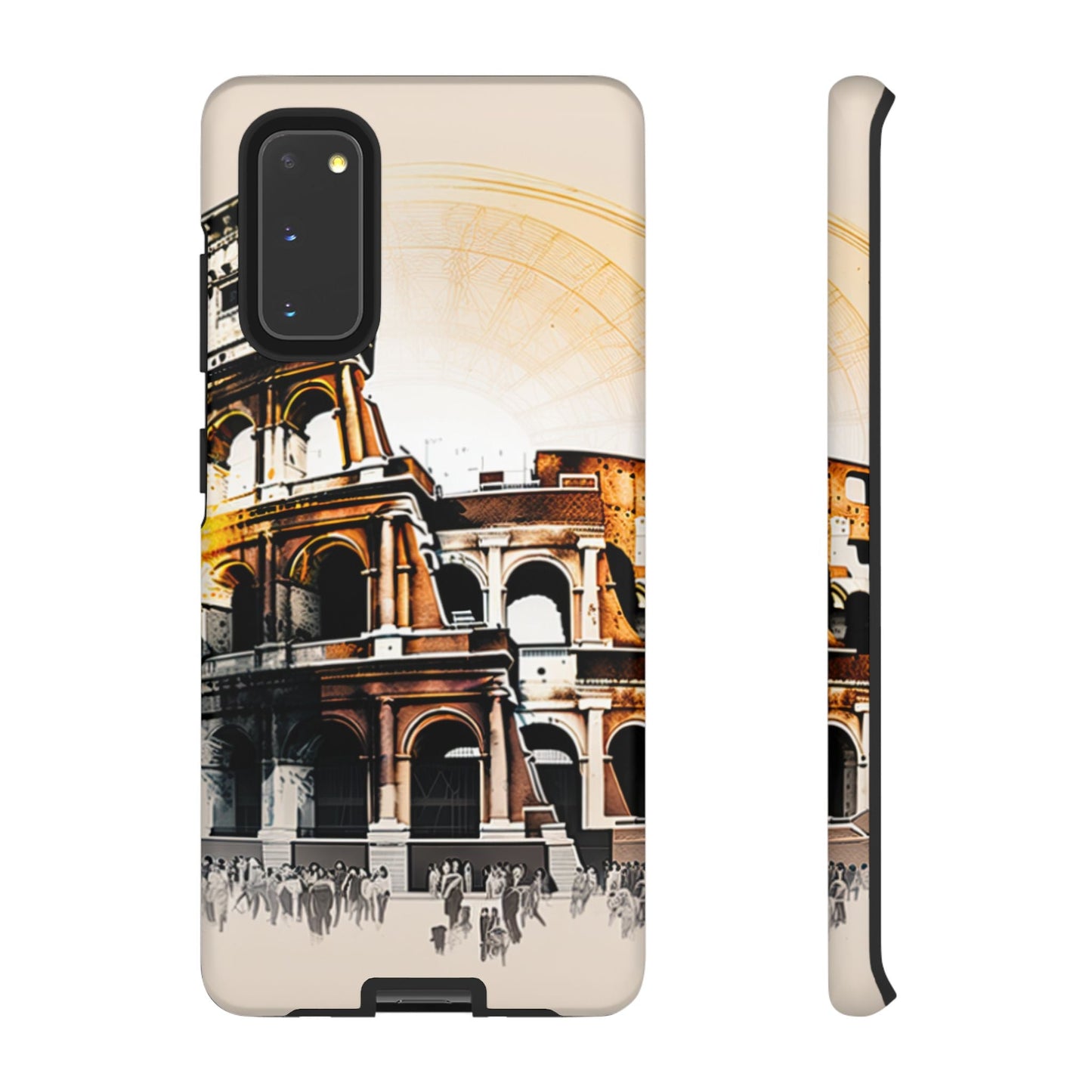 Rome Colosseum Samsung Galaxy Case - Historic Landmark Artwork with Italian Flair - BOGO Cases