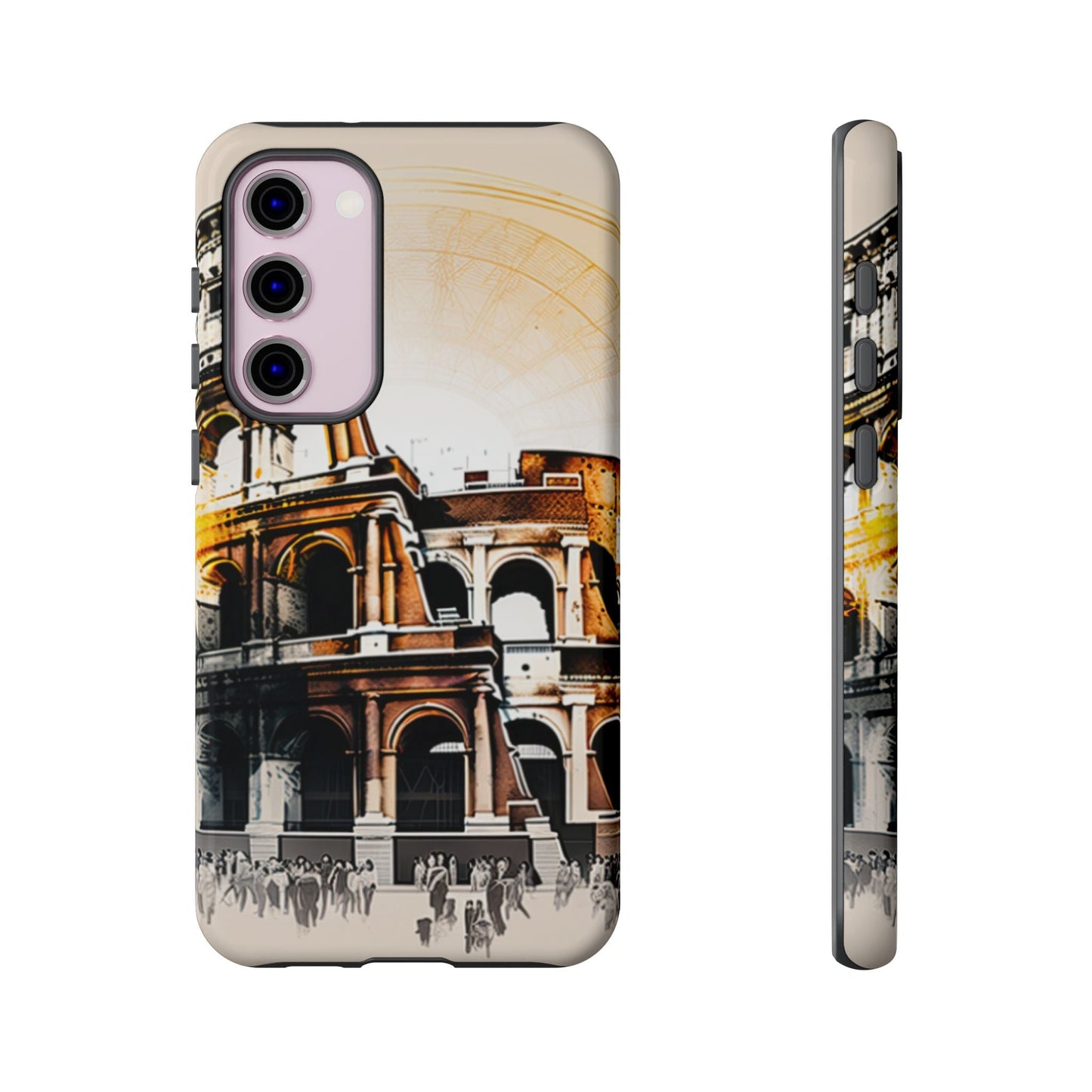 Rome Colosseum Samsung Galaxy Case - Historic Landmark Artwork with Italian Flair - BOGO Cases