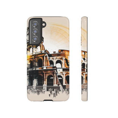 Rome Colosseum Samsung Galaxy Case - Historic Landmark Artwork with Italian Flair - BOGO Cases