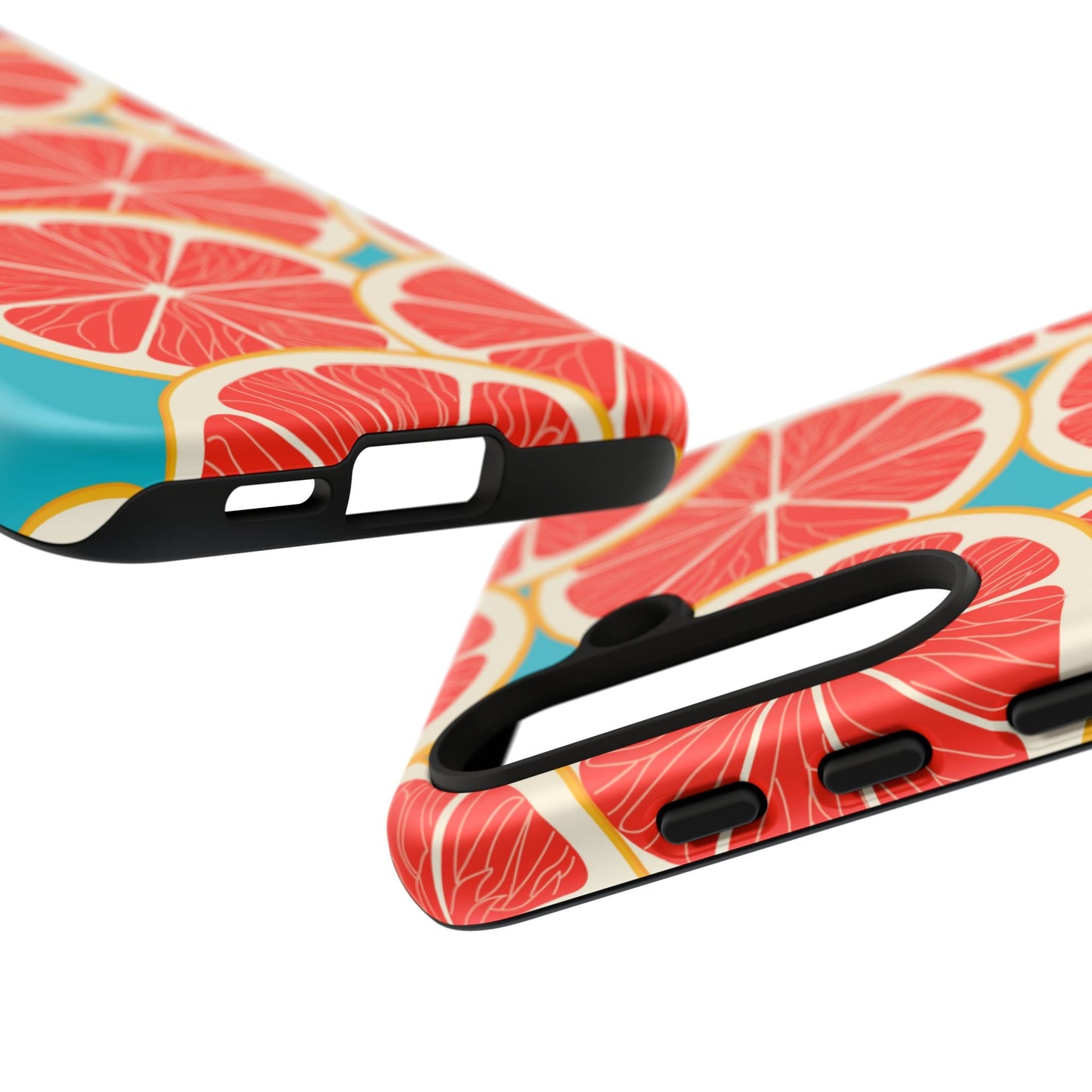 Ruby Grapefruit Pop Tough Samsung Galaxy Case – Vibrant Citrus Design, Shock - Resistant Protection - BOGO Cases