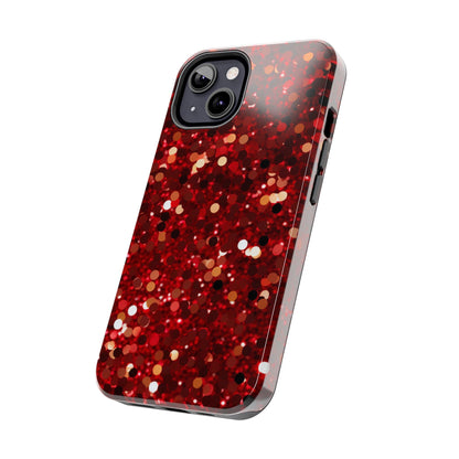 Ruby Red Glitter Sparkle - iPhone Series Case - BOGO Cases