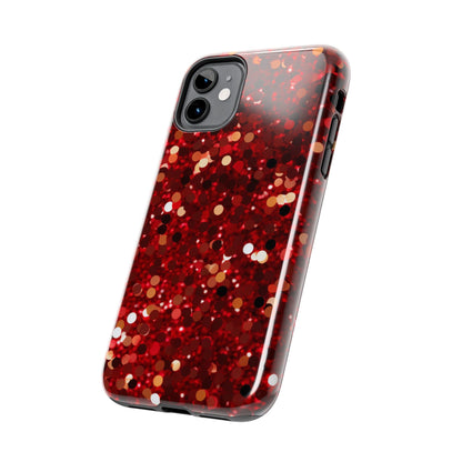 Ruby Red Glitter Sparkle - iPhone Series Case - BOGO Cases
