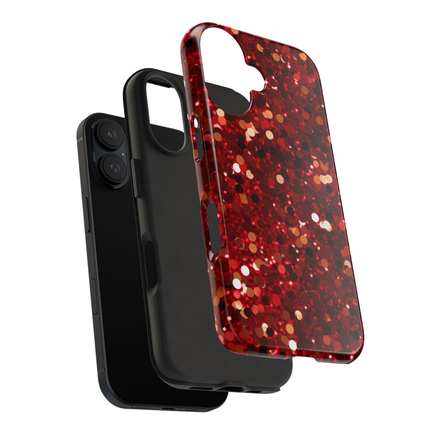Ruby Red Glitter Sparkle - iPhone Series Case - BOGO Cases