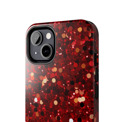 Ruby Red Glitter Sparkle - iPhone Series Case - BOGO Cases