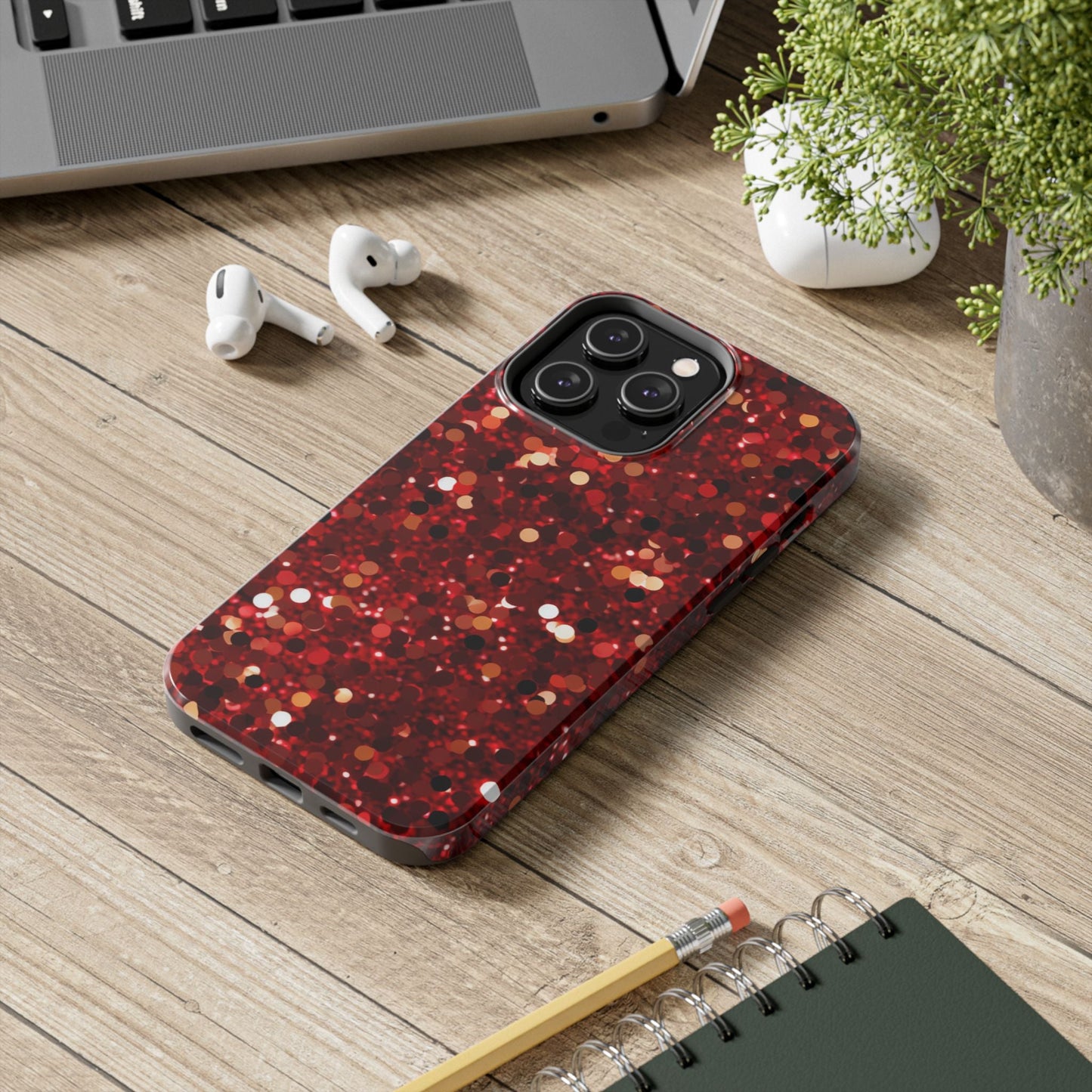 Ruby Red Glitter Sparkle - iPhone Series Case - BOGO Cases