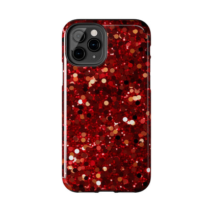 Ruby Red Glitter Sparkle - iPhone Series Case - BOGO Cases