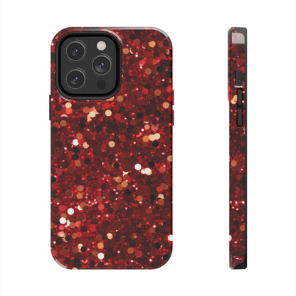 Ruby Red Glitter Sparkle - iPhone Series Case - BOGO Cases